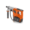 Orange and gray Husqvarna 540i battery powered core drill kit with dual handles