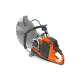 Orange and gray Husqvarna K 1 PACE Battery Powered Rescue Power Cutter with circular blade