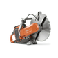 Orange and gray Husqvarna K 1 PACE Battery Powered Rescue Power Cutter with diamond blade