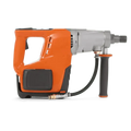Orange and gray Husqvarna 540i battery powered core drill with pistol grip handle