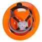 Interior of an orange Full Brim Safety Hard Hat with 4 Point Suspension, ANSI Z89 compliant