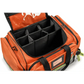 Orange Scherber First Responder Bag with compartmentalized dividers for Advanced EMT EMS use