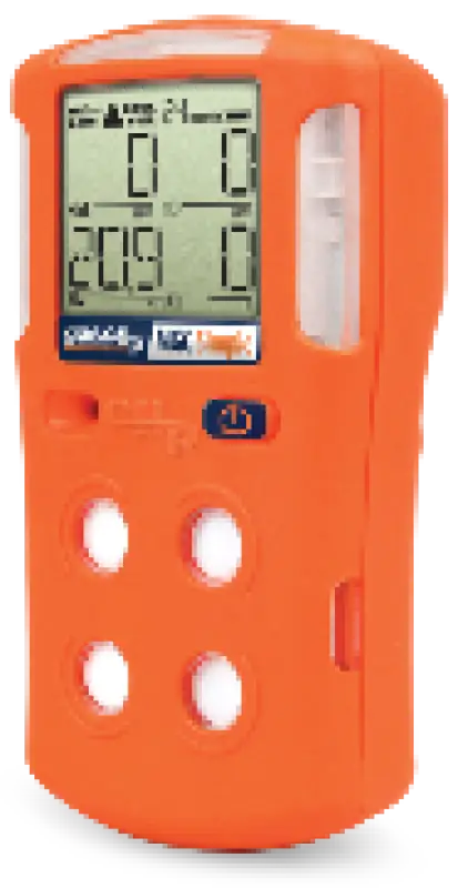 Orange Multi-Gas Detector with 2 Year Run Time for Accurate Gas Detection