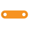 Orange plastic Plain DoorJamm bar opener with two circular holes for first responders