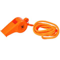 Orange plastic whistle with braided cord in Waterproof 6000 Series First Aid Kit