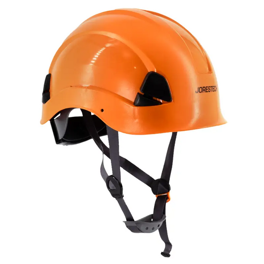 Orange Rescue Hard Hat with Adjustable Ratchet Suspension and Comfort Brow Pad