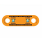 Orange safety tag with PLUMBER WORKING text for Plumber DoorJamm and plumber icons