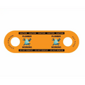 Orange safety tag with PLUMBER WORKING text for Plumber DoorJamm and plumber icons