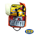Orange crash bag kit with various tools for the M18V Brushless Crash Bag Kit ElitePlus+