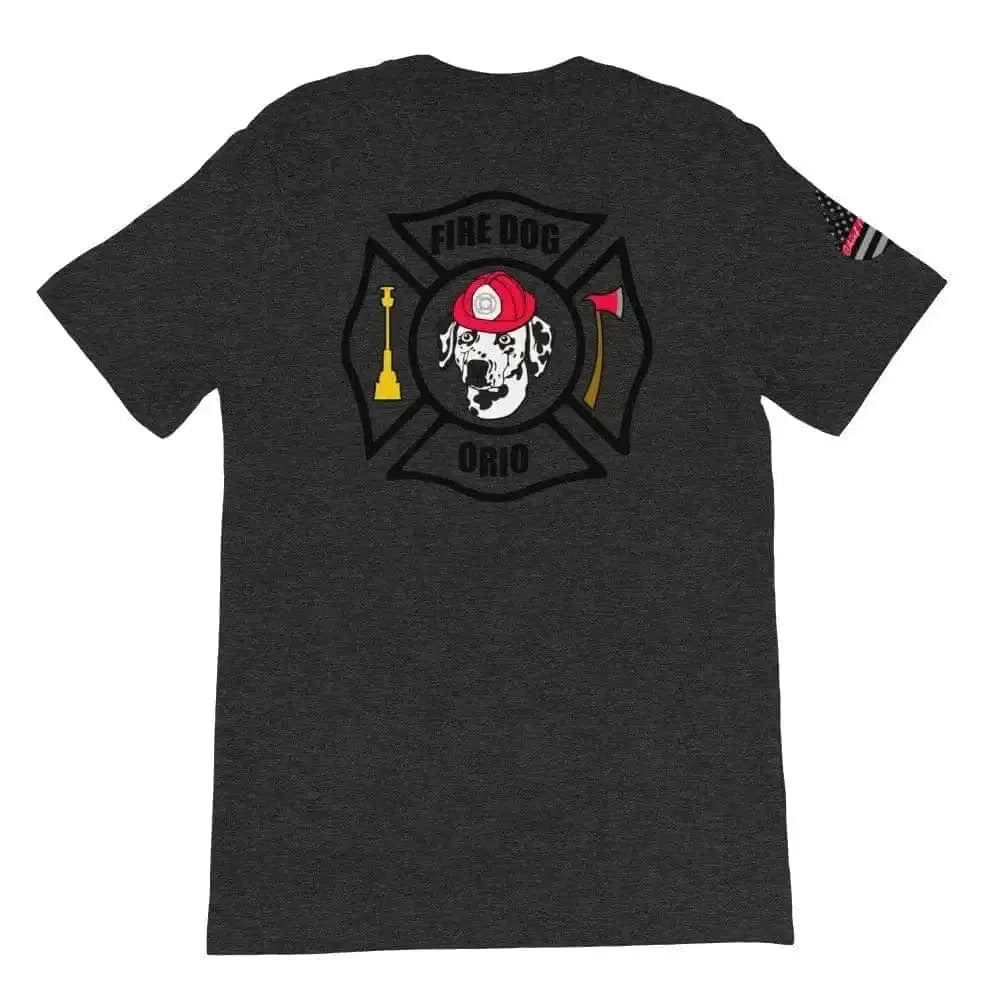 Orio The Fire Dog Short-Sleeve T-Shirt (back logo) - Chief Miller Apparel