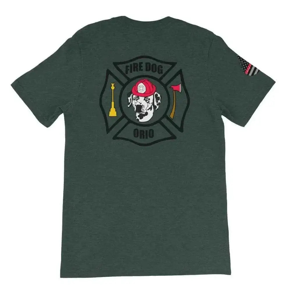 Orio The Fire Dog Short-Sleeve T-Shirt (back logo) - Chief Miller Apparel