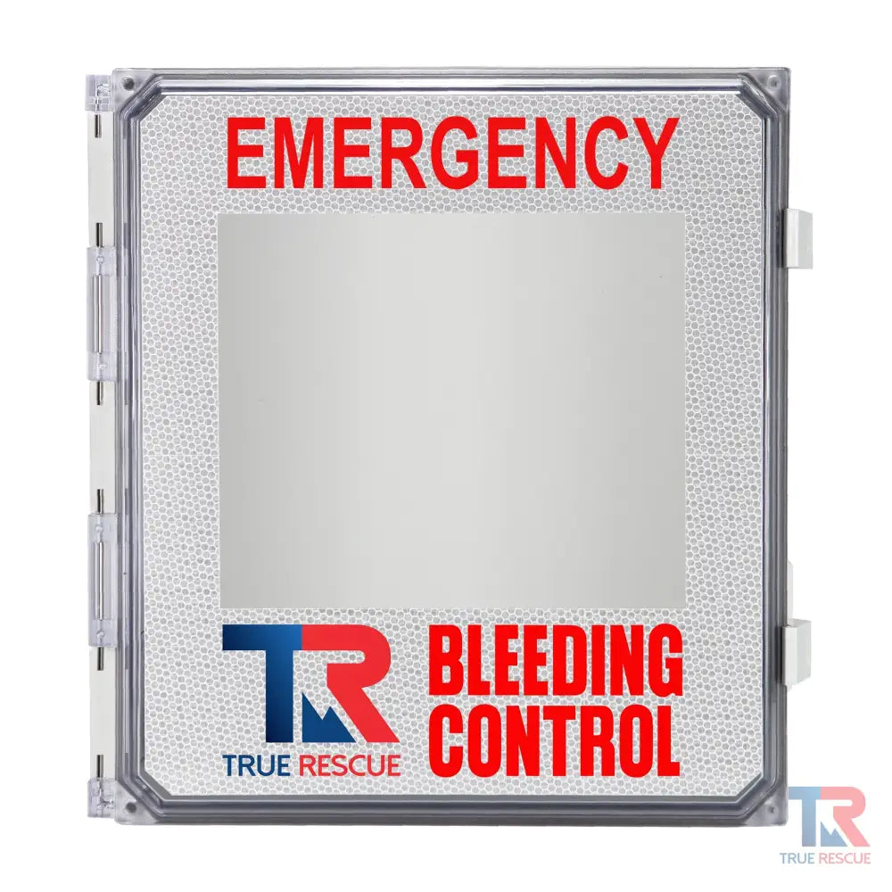 Outdoor Bleeding Control Cabinet - True Rescue Decal / Alarmed - Cabinet