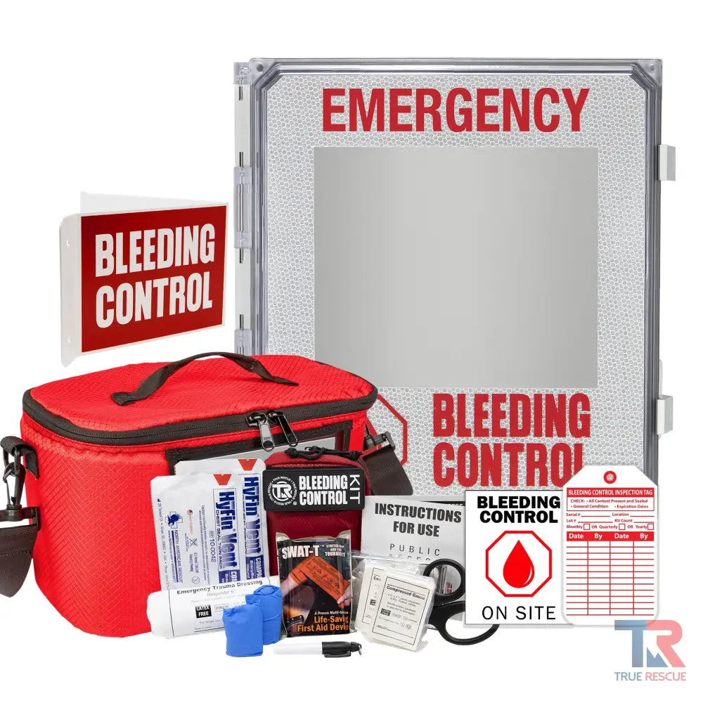 Outdoor Bleeding Control Kit Package - Non-Alarmed / 4 Kit - (With Carry Bag) / Intermediate (SWAT-T) - Bleeding