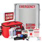 Outdoor Bleeding Control Kit Package - Non-Alarmed / 4 Kit - (With Carry Bag) / Premium (C-A-T & QuikClot) - Bleeding