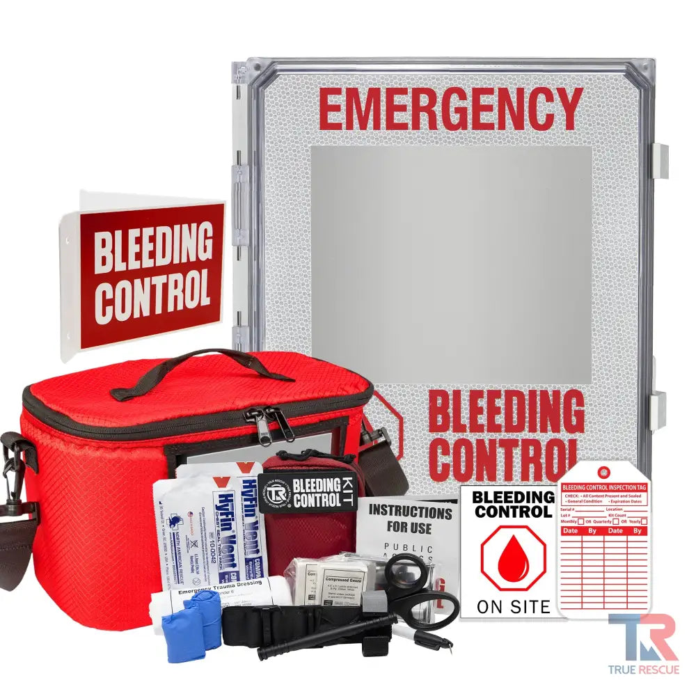 Outdoor Bleeding Control Kit Package - Non-Alarmed / 4 Kit - (With Carry Bag) / Intermediate (C-A-T) - Bleeding Control