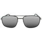 Black Polarized Aviator Sunglasses with Silver Metal Frames by Solect Density Men’s