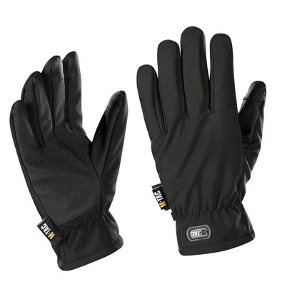 Black winter gloves with reinforced palms, perfect M-Tac Gloves Soft Shell Thinsulate