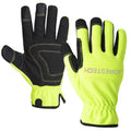 Hi-Vis Touchscreen Safety Work Gloves in black and yellow for high visibility hand protection