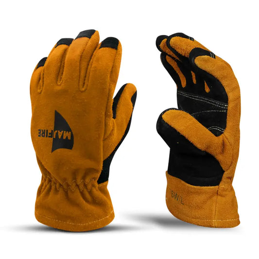Pair of brown and black MFA82 Structural Gloves - Gauntlet, durable structural gloves