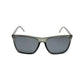 Gray translucent NADO Ghost sunglasses with dark lenses for first responders and firefighters