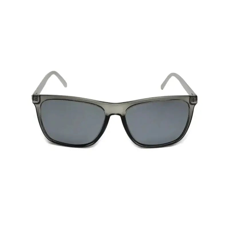 Gray translucent NADO Ghost sunglasses with dark lenses for first responders and firefighters