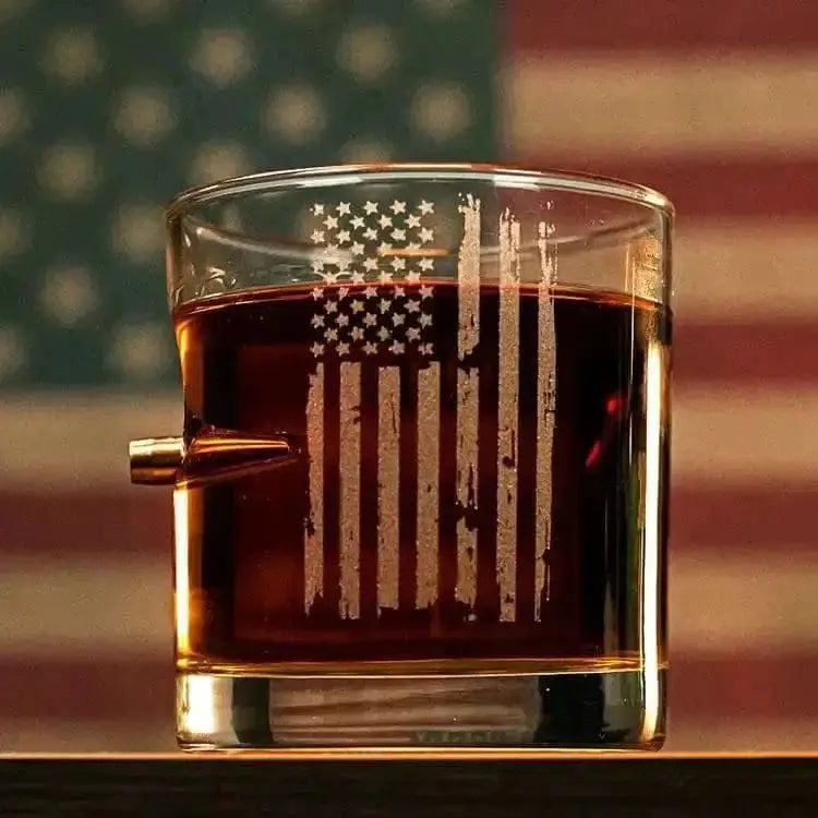 Patriotic Rocks Glass - 11oz - Chief Miller Apparel