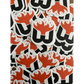 Repeating black and white stickers with orange flames for Working Fire, ideal for first responders