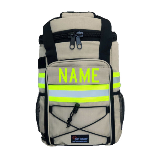 Personalized Firefighter Backpack Cooler - Tan - Bags