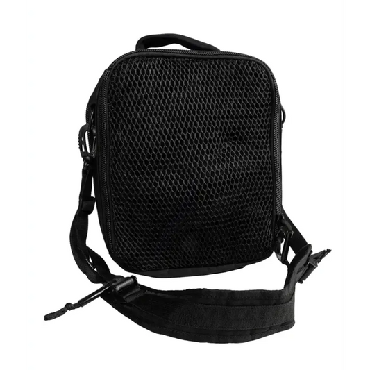 Black mesh shoulder bag with adjustable strap for PF-1 Armored Fast Access EDC CCW Bag