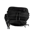 Black tactical waist pack with zippered compartments for PF-1 Armored Fast Access EDC CCW Bag