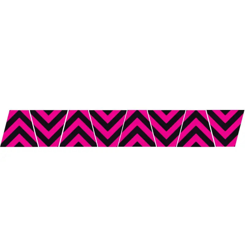 Pink chevron stripe border on BLACK/PINK CHEVRON STRIPE REFLECTIVE HELMET packaging