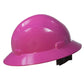 Pink Full Brim Safety Hard Hat with 4 Point Suspension meeting ANSI Z89 standards