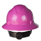 Pink Full Brim Safety Hard Hat with 4 Point Suspension meets ANSI Z89 standards