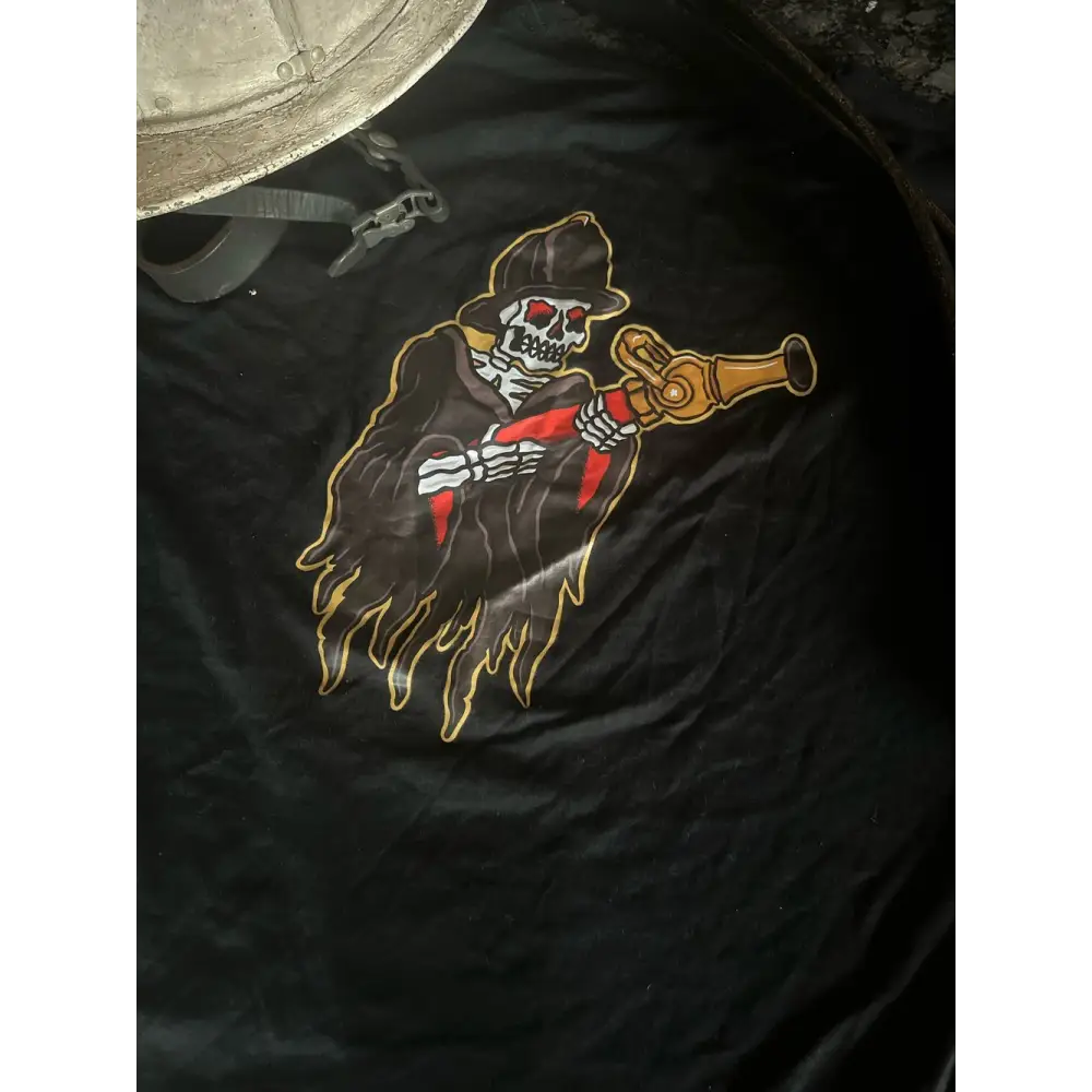 Pipeman Reaper Black T-Shirt Fitted Tri-Blend Level Tees - Chief Miller Apparel