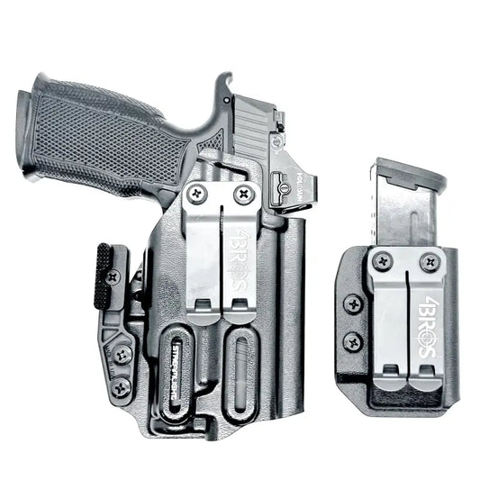 Sig P365-XMACRO pistol and magazine in Four Brothers Holsters IWB combo with TLR-7 Sub