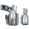 Inside waistband pistol and magazine in holsters from Four Brothers Holsters FN Reflex XL TLR-7 Combo