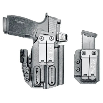 Sig P365-XMACRO pistol and magazine in inside waistband holster with magazine carrier