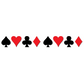 PLAYING CARD SUIT REFLECTIVE HELMET DECAL 8 PACK - Chief Miller Apparel