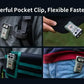 Pocket clip system for versatile mounting options on clothing for Wuben X3 Beacon All-in-One Flashlight