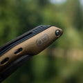 Folding pocket knife with tan handle from M-Tac Multitool Type 5 Olive