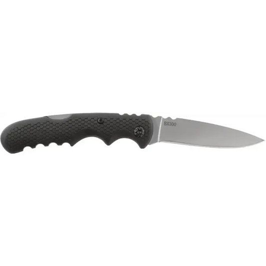 Folding Knife Stainless Steel COAST BX300 with textured black handle and 3.0’’ blade