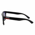 Black sunglasses with Frontline logo, perfect for first responders, Pomona Crimson style