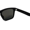 Black Wayfarer-style sunglasses with dark lenses from Pomona Guardian for first responders