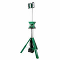 Portable green and silver Metabo HPT UB18DGQ4M LED Tripod Site Light with tripod legs