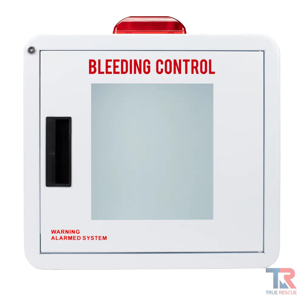 Premium Rounded Bleeding Control Cabinet - Large / Alarmed & Strobed - Cabinet