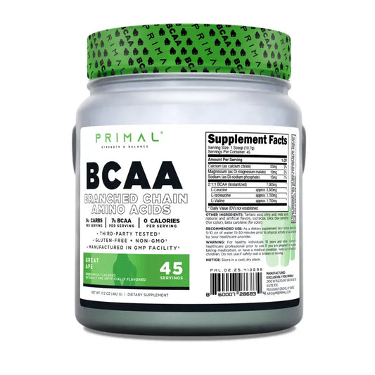 Primal BCAA supplement for post recovery, ideal for first responders, firefighters, police