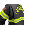 Black Prime Fire Gear Jacket with neon yellow reflective trim and Paterson text