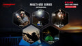 Product advertisement for E11-G2 1300 Lumen Rechargeable EDC Flashlight with outdoor icons