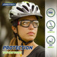 Anti-fog safety glasses convertible to goggles with removable foam seal and helmet