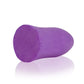 Purple foam earplug from 31dB NRR Bell-Shaped Soft Foam Earplugs - optimal noise reduction